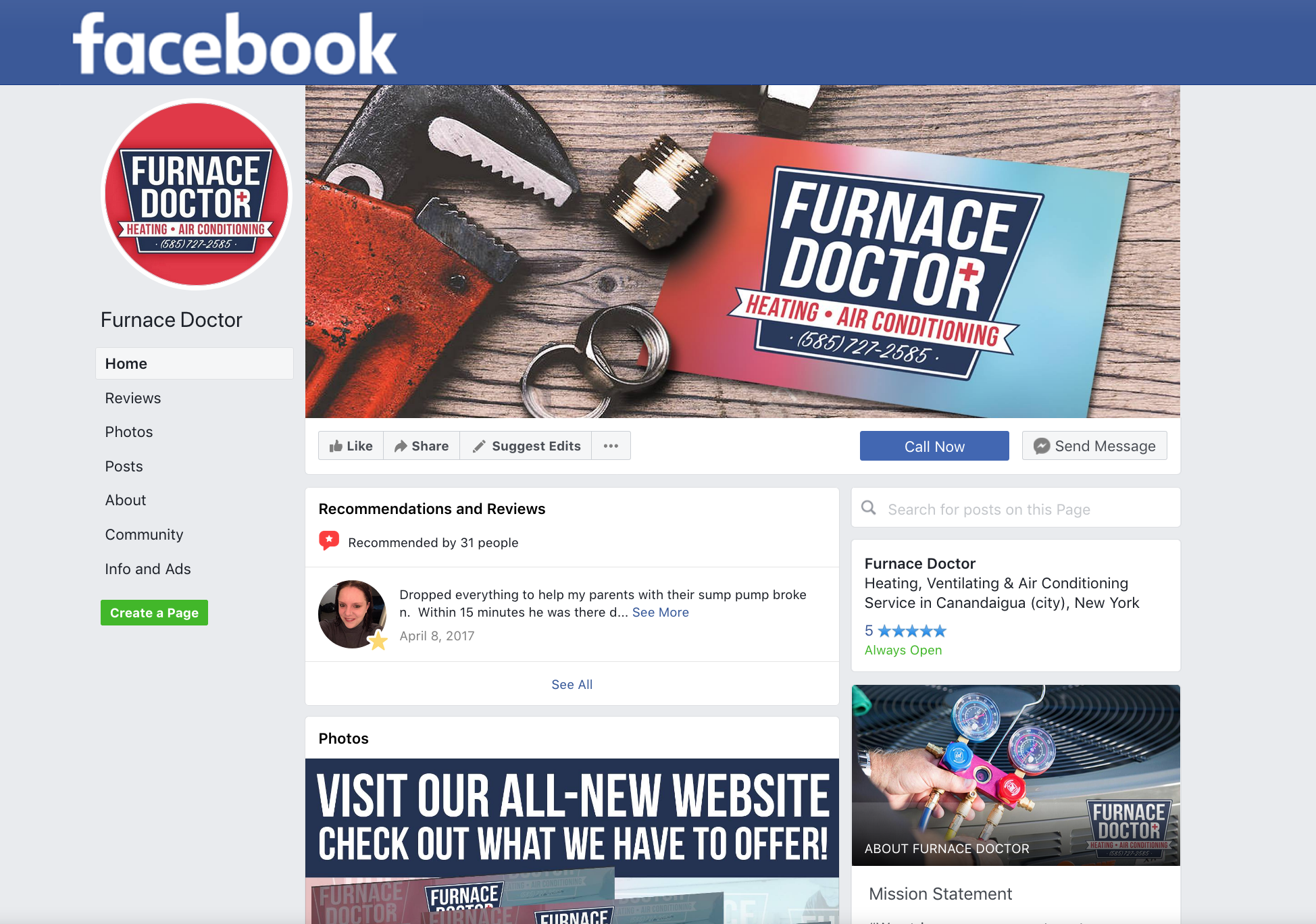 Furnace Doctor Facebook